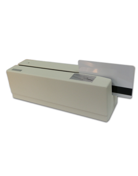 Magnetic stripe card reader MMSR-33-UB, 3 tracks, USB, white